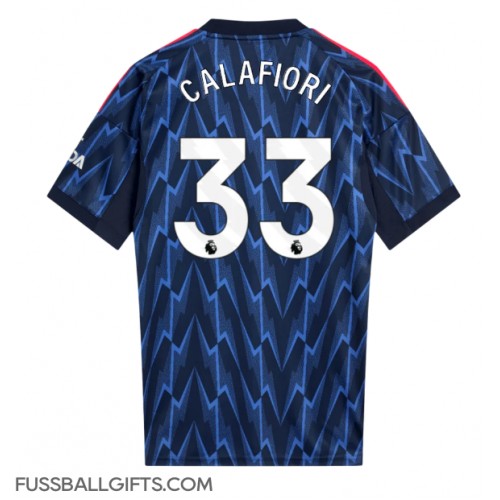 Arsenal Riccardo Calafiori #33 Fußballbekleidung Auswärtstrikot 2025-26 Kurzarm